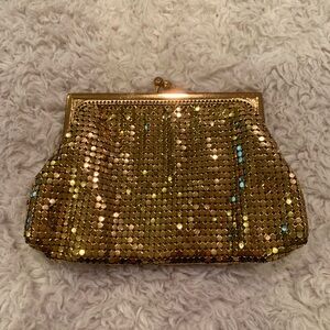 Gold Mesh Evening Wallet or Purse